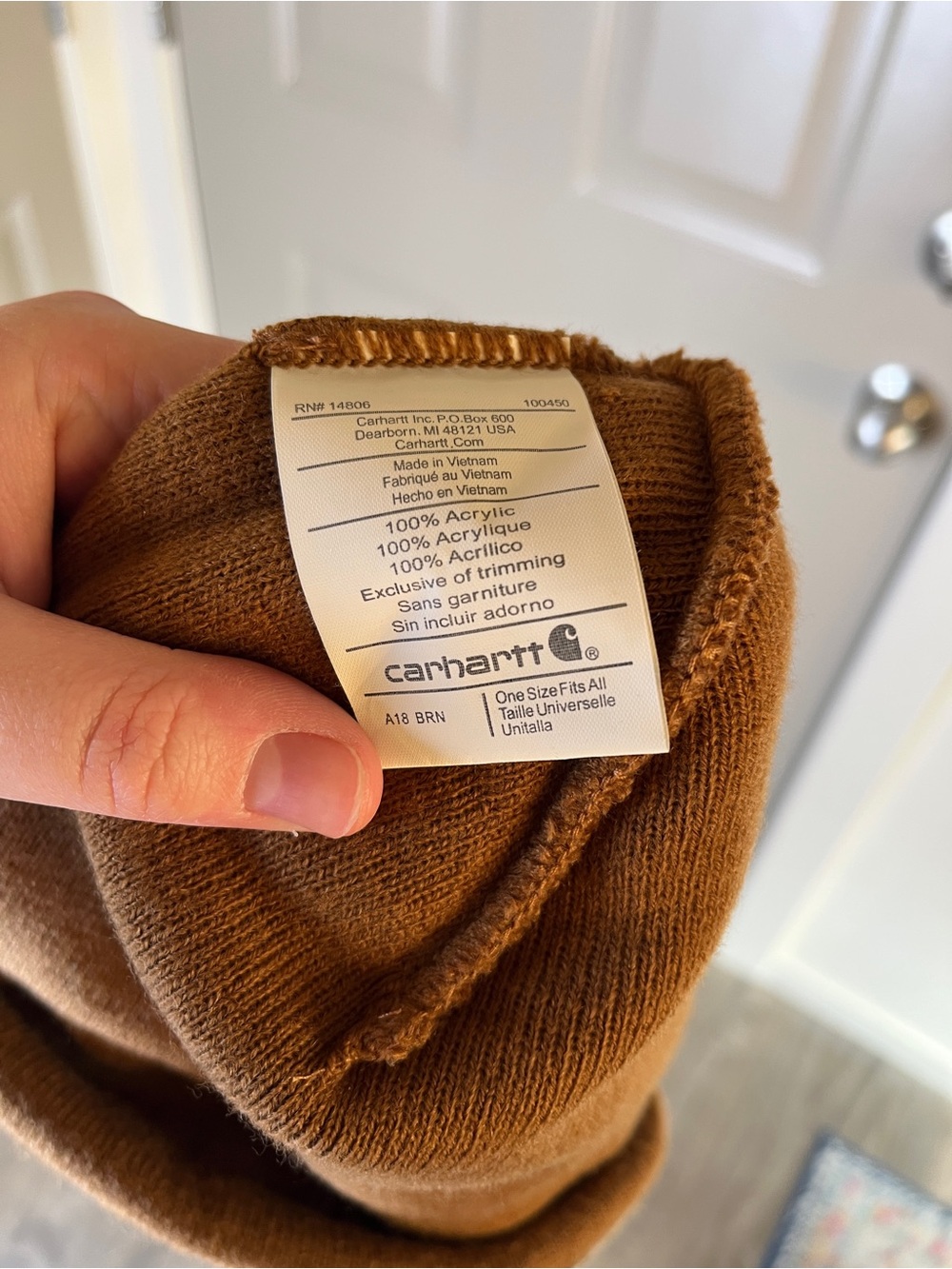 Adult Unisex Carhartt Beanie - Picture 3 of 3